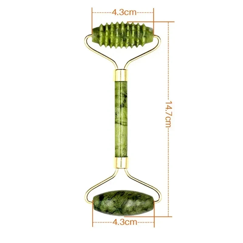 Gua Sha Jade Roller Facial Massage Set | Velmora