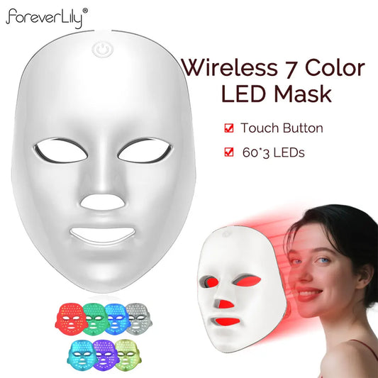 Velmora™ Wireless 7-Color LED Light Therapy Face Mask