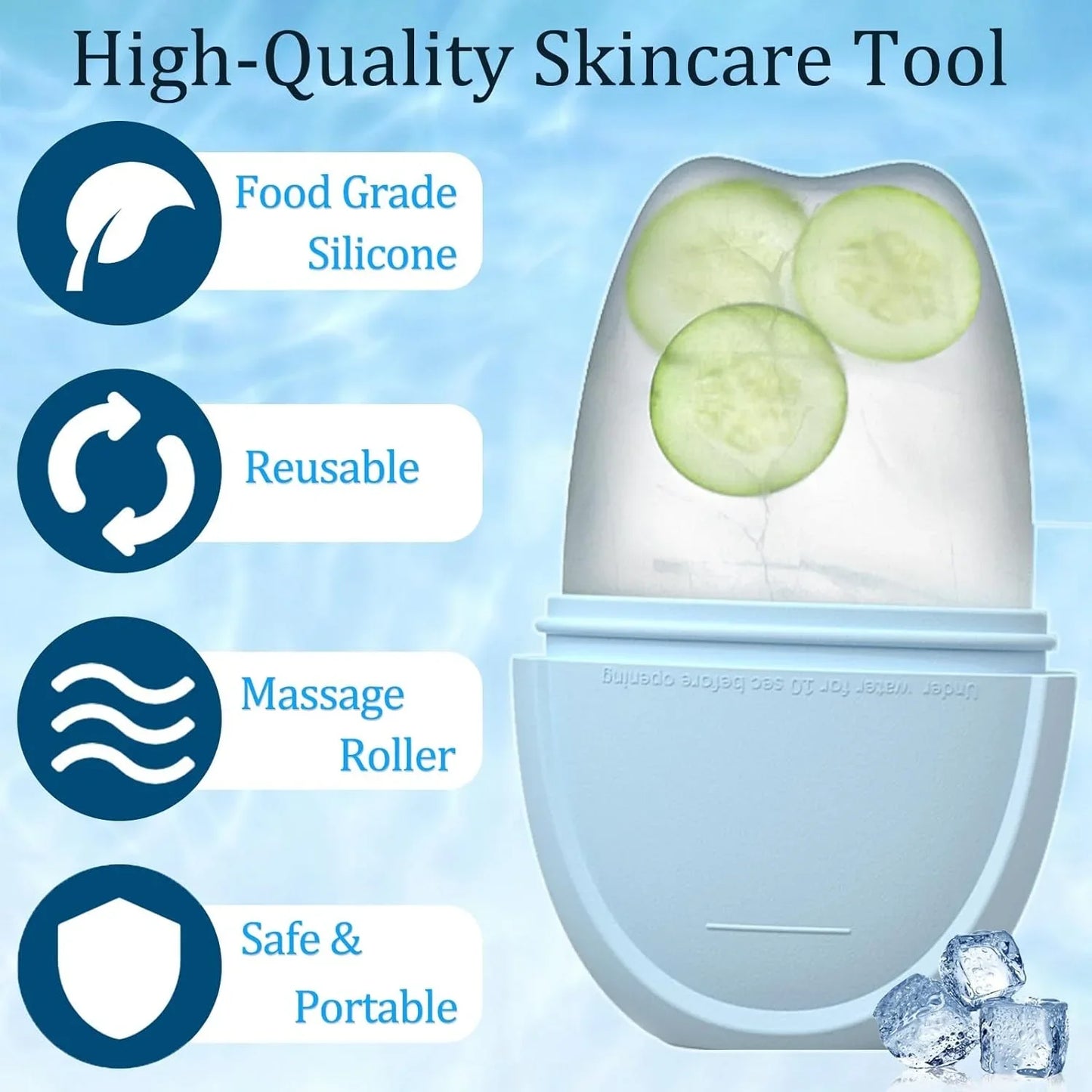 Velmora Ice Roller for Face & Eyes – Cooling Puffiness Relief Massager